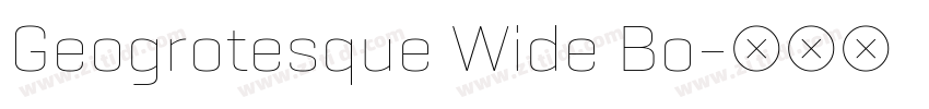 Geogrotesque Wide Bo字体转换